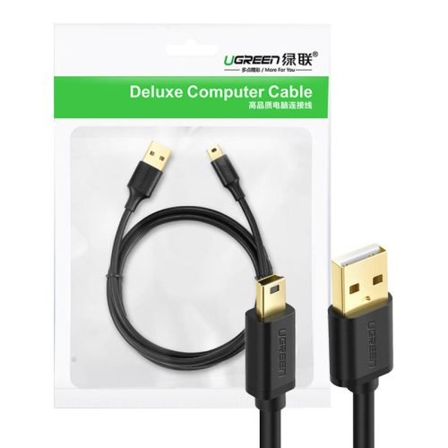 Cable USB 2.0 UGREEN 10355B, male, mini USB, 1m