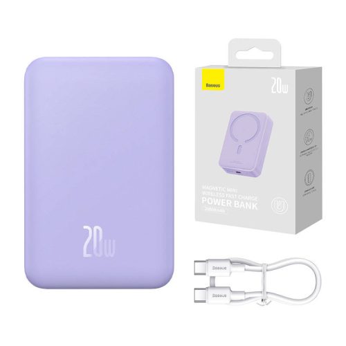 Powerbank Baseus Magnetic Mini 20000mAh 20W MagSafe (purple)