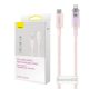 Fast Charging cable Baseus USB-C to Lightning  Explorer Series 1m, 20W (pink)