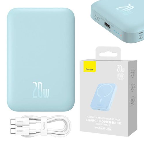 Powerbank Baseus Magnetic Mini 6000mAh 20W MagSafe (blue)