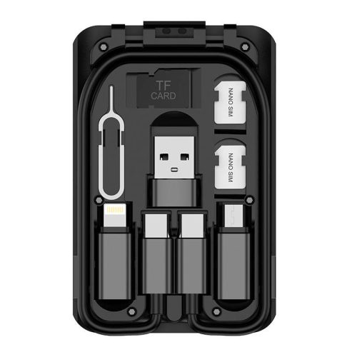 Multi-functional box for Phones, Budi 6 types cables