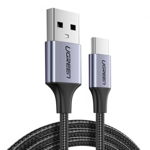 USB-USB-C QC3.0 UGREEN kábel 2 m alumínium csatlakozóval (fekete)