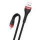 Cable USB to Micro USB Foneng, x82 Armoured 3A, 1m (black)