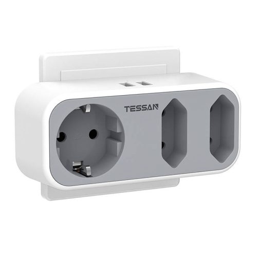 Tessan Wall Socket TS-324-GRA