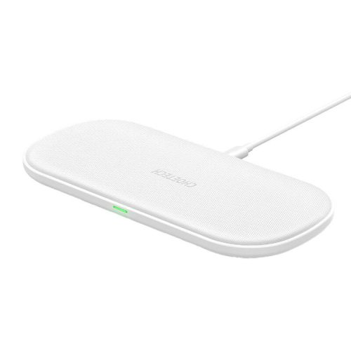 Dual Fast Wireless Charger Choetech T535 (white)