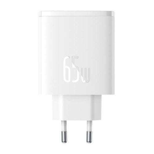 Wall charger Baseus OS-Cube Pro 2xUSB-C + USB, 65W (white)