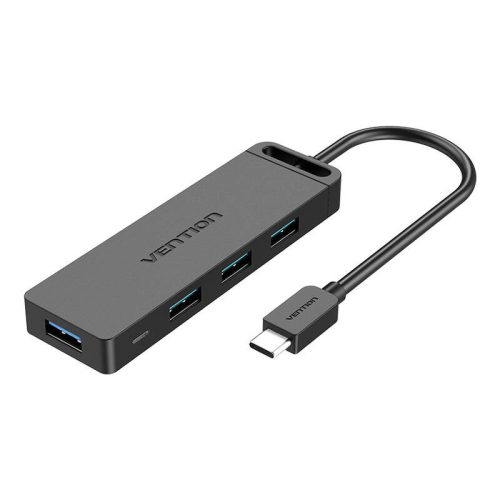 USB-C 3.0 Hub to 4 Ports with Power Adapter Vention TGKBF 1m Type ABS