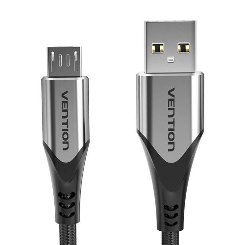 USB 2.0 A to Micro-B 3A cable 3m Vention COAHI gray