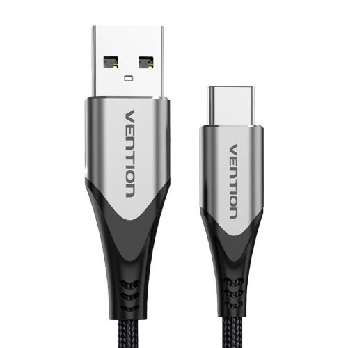 USB 2.0 A to USB-C 3A cable 0.25m Vention CODHC gray