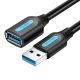 USB 3.0 male to female extension cable Vention CBHBI 3m Black PVC