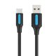 USB 2.0 A to USB-C 3A Cable Vention COKBH 2m Black