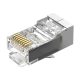 Modular RJ45 Cat.5E FTP Connector Vention IDAR0-10 Transparent 10 pcs.