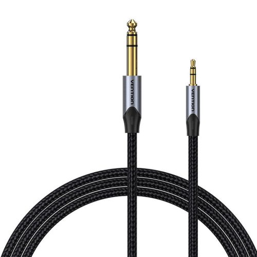 3.5mm TRS Male to 6.35mm Male Audio Cable 1m Vention BAUHF Gray