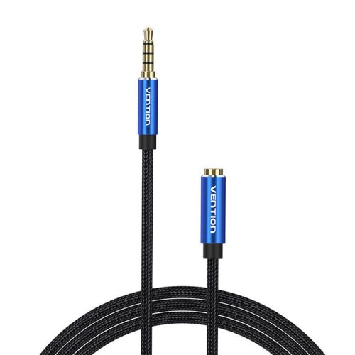 TRRS 3.5mm Male to 3.5mm Female Audio Extender 2m Vention BHCLH Blue