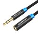 Braided 3.5mm Audio Extender 1m Vention VAB-B06-B100-M Black