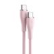 USB-C 2.0 to USB-C 5A Cable Vention TAWPG 1.5m Pink Silicone