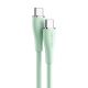 USB-C 2.0 to USB-C 5A Cable Vention TAWGF 1m Light Green Silicone