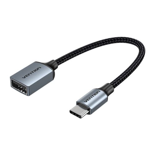 USB-C 2.0 Male to USB-A Female OTG Cable Vention CCWHB 0.15m, Gray