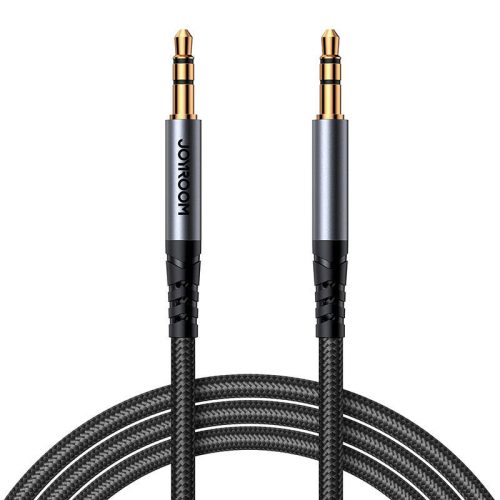 Joyroom SY-A08 AUX cable 3.5mm mini jack to 3.5mm mini jack, braided, 1.2m (black)