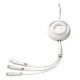 3in1 Joyroom Colorful USB to USB-C/Lightning/Micro USB cable 3.5A, 1m (white)