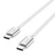 USB-C to USB-C Cable Budi 65W 1,5m (white)