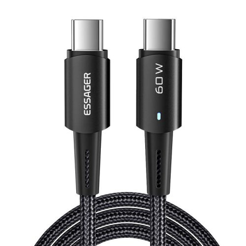 USB-C to USB-C Cable 60W Essager 2m (black)