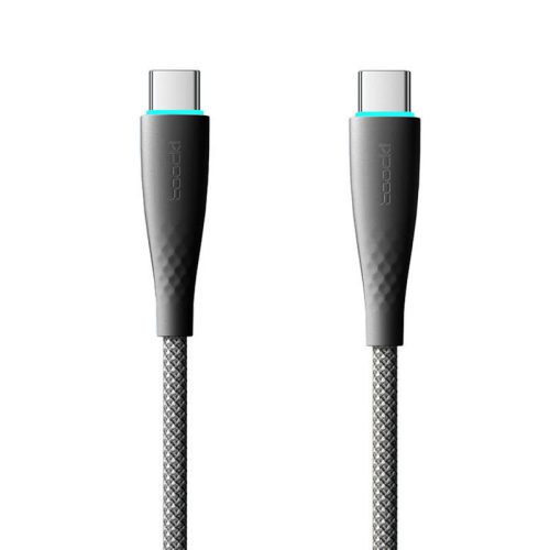 Cable USB-C to USB-C Toocki TXCTT1- BMH01-B, 1m, PD FC 100W (black)