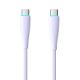 Cable USB-C to USB-C Toocki TXCTT1- BMH01-P, 1m, PD, FC 100W (purple)