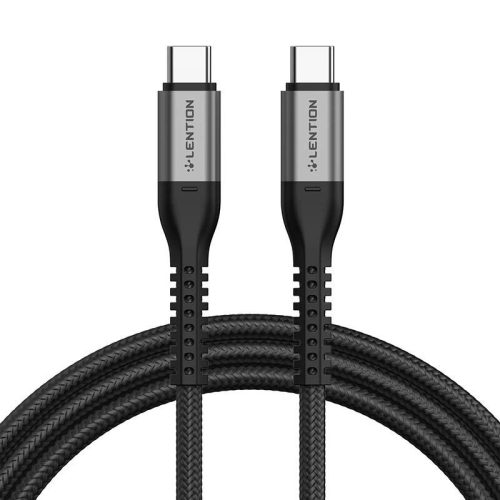 USB-C to USB-C cable Lention 60W, 2m (black)