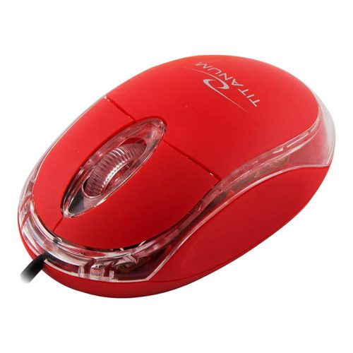 Esperanza TM102R Titanium Wired mouse (red)