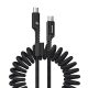 Fast Charging Cable USB-C to USB-C Baseus Fish-Eye 100W, 1m (black)