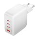 Wall charger, Vention, FEIW0-EU,  3xUSB-C, USB- A, 140W/140W/30W/18W, GaN (white)