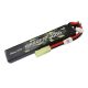 Gens ace 25C 1000mAh 2S1P 7.4V Airsoft Gun Lipo Battery with mini Tamiya Plug