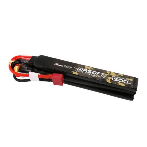 Gens ace 25C 1500mAh 3S1P 11.1V Nunchuck 3X Airsoft Gun Lipo Battery with T Plug