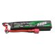 Gens Ace 25C 2000mAh 2S2P 7.4V Saddle Airsoft Gun Lipo Battery with Mini Deans(T) Plug