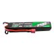 Gens ace 25C 2400mAh 2S2P 7.4V Saddle Airsoft Gun Lipo Battery with Mini Deans(T) Plug