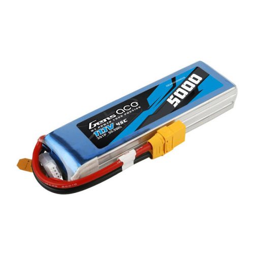 Gens ace 5000mAh 11.1V 45C 3S1P lipo battery with XT90 Plug