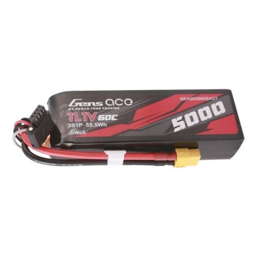 Gens ace G-Tech 5000mAh 11.1V 60C 3S1P Lipo With XT60 Plug