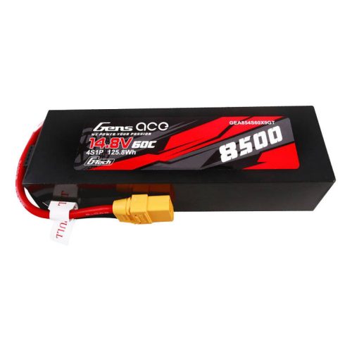 Gens ace G-Tech 8500mAh 14.8V 60C 4S1P Lipo Battery Pack PC Material Case with XT90 plug