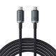 Fast Charging Cable Baseus Crystal Shine USB-C to USB-C 100W, 1,5m, 20Gb (black)