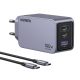 Ugreen Nexode Pro 100W wall charger, GaN, USB + 2x USB-C (gray)