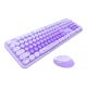 MOFII Sweet New 2.4G Wireless Keyboard + Mouse Set (Purple)