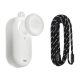 Silicone case with a leash Sunnylife for Insta360 GO 3S (white)