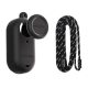 Silicone case with a leash Sunnylife for Insta360 GO 3S (black)