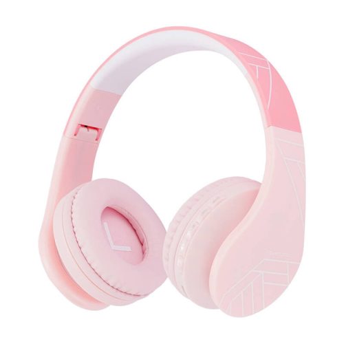 PowerLocus P1 wireless headphones for kids (pink)