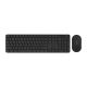 MIIIW Wireless Keyboard and Mouse Combo Set (Black)