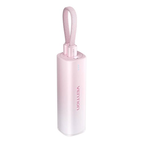 Powerbank 5000mAh Vention FHWR0 20W + USB-C to lightning cable (pink)