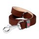 WAUDOG natural leather dog leash 20 mm wide, 122 cm long brown