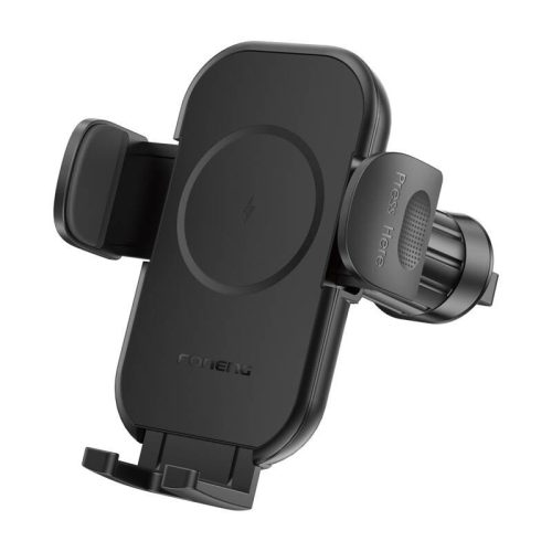 Foneng CP101 car grille mount with 15W wireless charger (black)