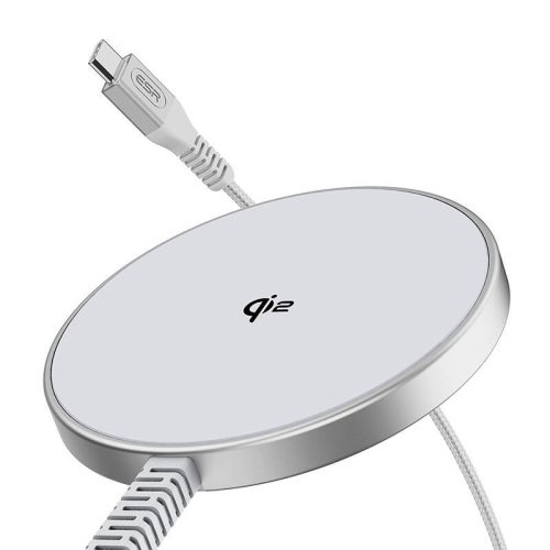 ESR Qi2 mini wireless charger (HaloLock)(silver)